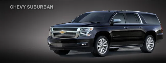 Chevy Suburban, available with a chauffeur in Los Angeles